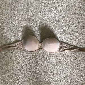 Nude strapless bra